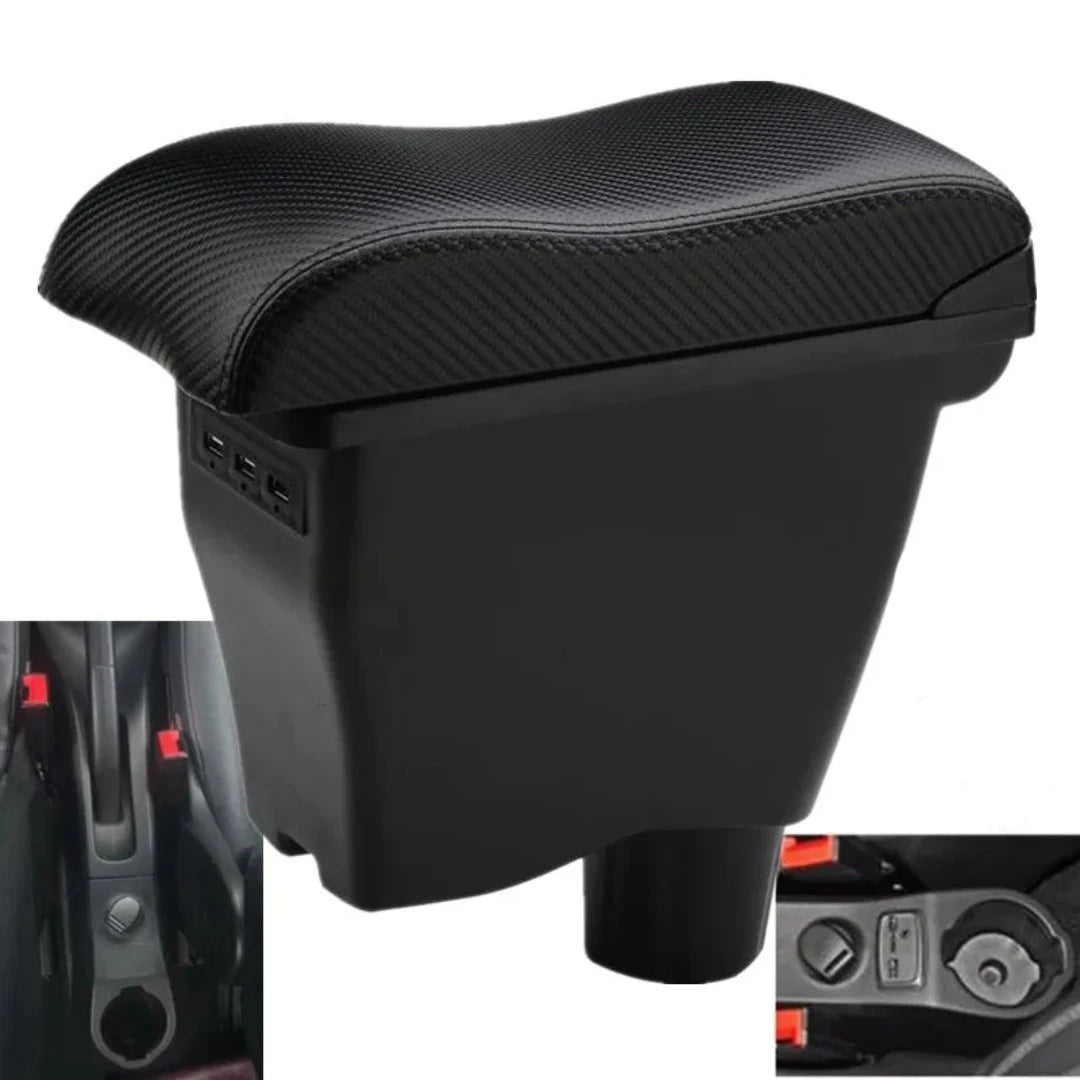 Accoudoir voiture Mercedes Smart couleur noir.