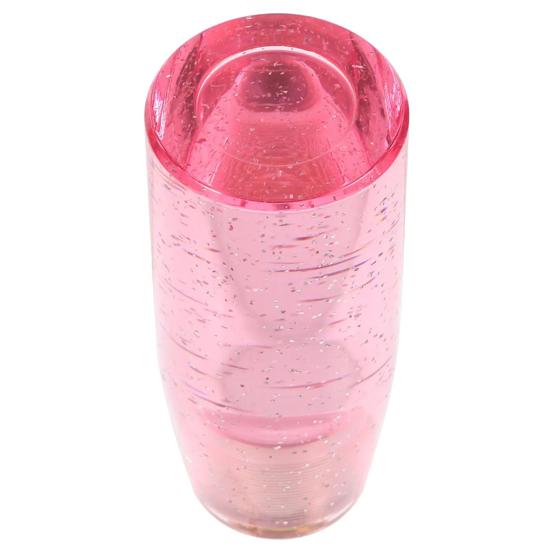 Pommeau de vitesse original rose translucide en acrylique pour voiture manuelle