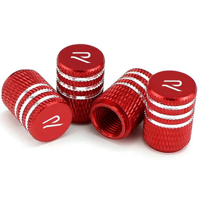 4pcs/set Car Wheel Tyre Valve Stem Auto Tire Cover For Volkswagen VW New R Emblem Arteon GOLF JETTA MK4 PASSAT Polo Accessories Pommeau de vitesse