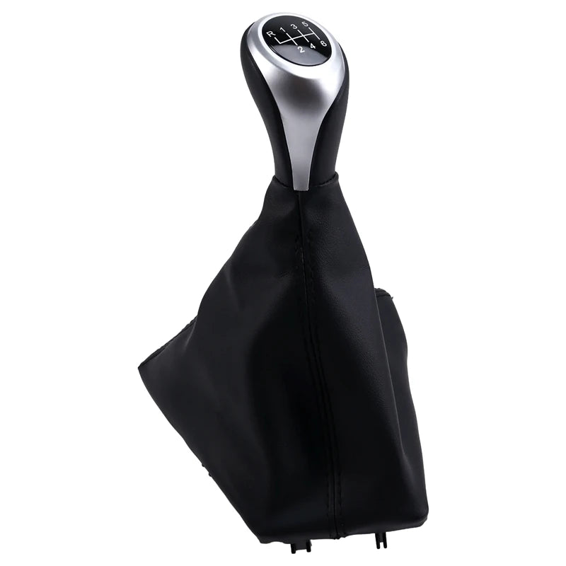 Pommeau de vitesse BMW serie 1 F20 avec soufflet de levier de vitesse de couleur noir, pour boîte 6 vitesses.