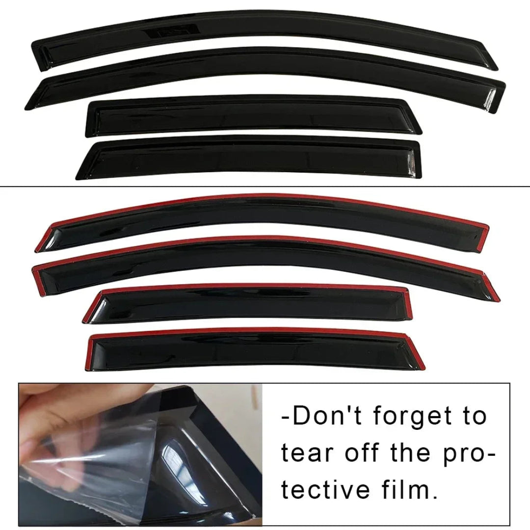 Film de protection à retirer avant installation du déflecteur d'air.