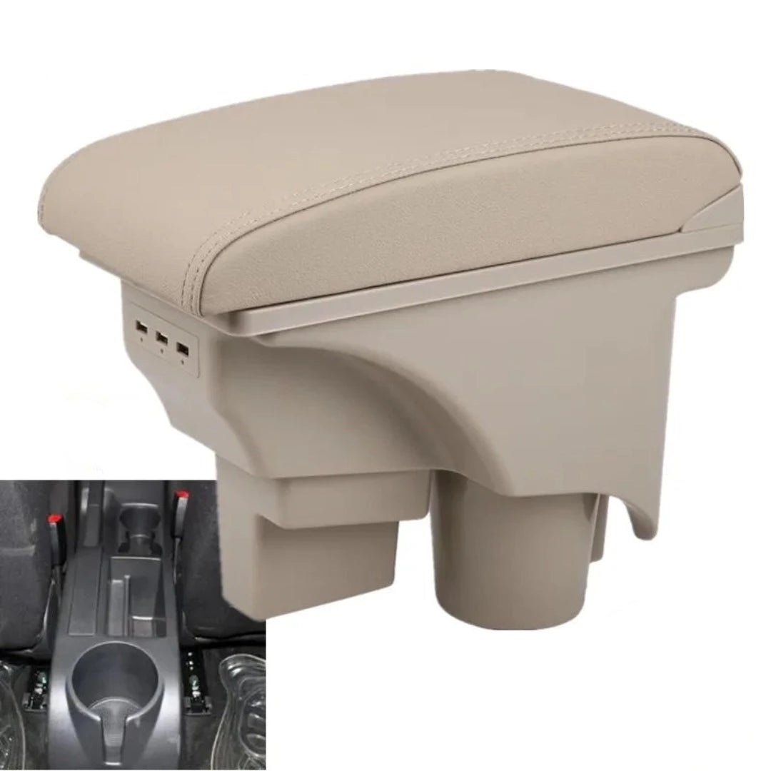 Accoudoir voiture pour Golf 5 ou 6; de couleur beige avec port USB.