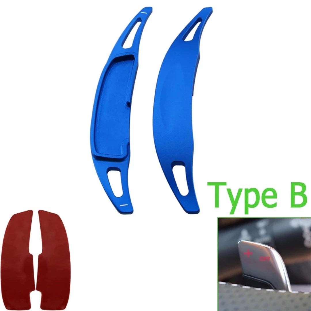 Extension de palette au volant pour Renault, de couleur Bleu, de type B.