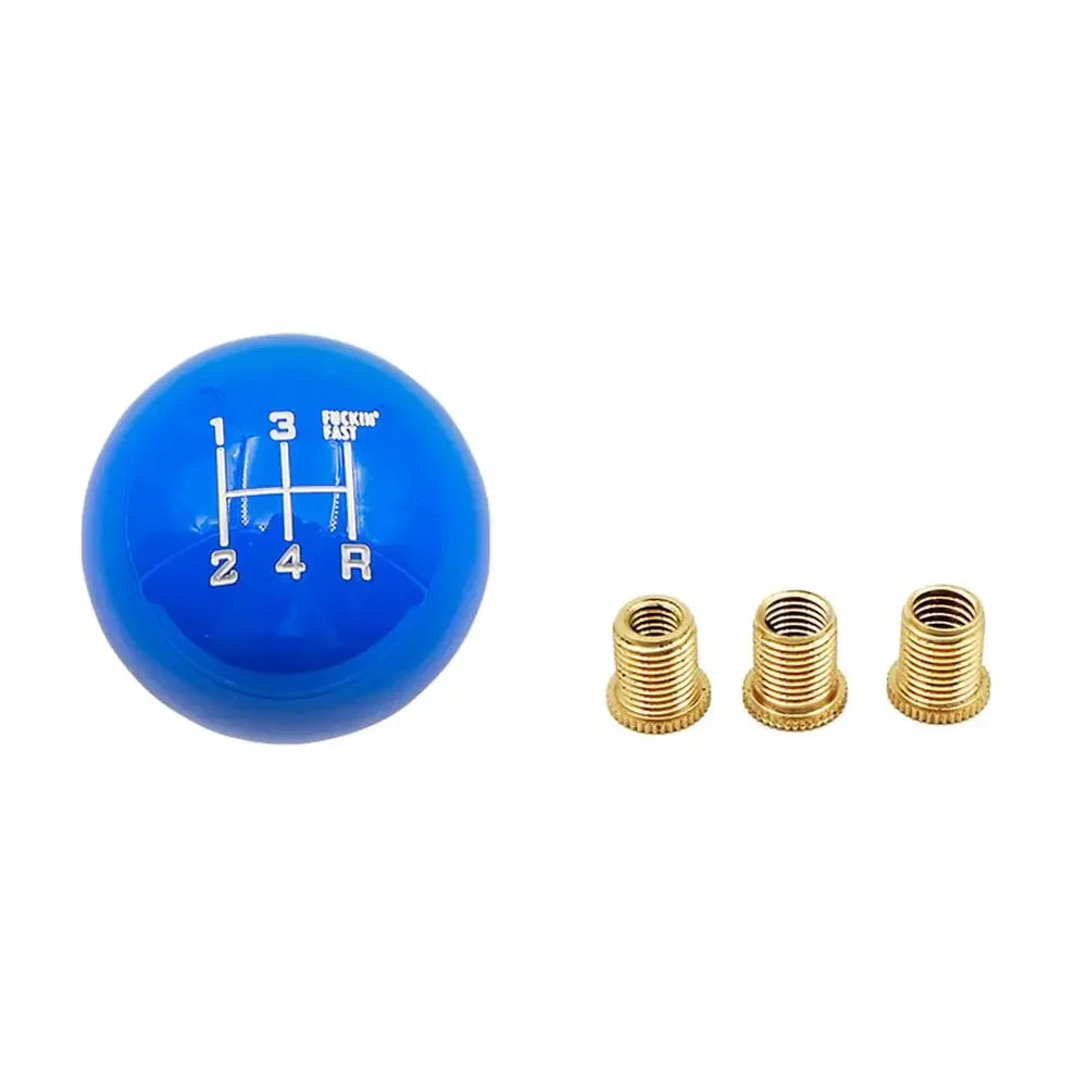 Pommeau de vitesse universel original de couleur bleu, pour boîte 5 vitesses.