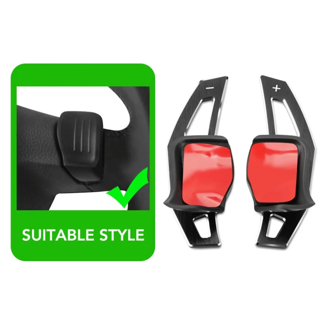 Extension palette au volant Golf 5 et 6 de couleur noir.