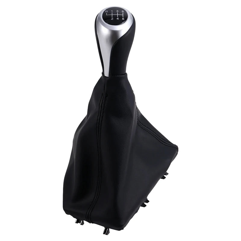 Pommeau de vitesse BMW serie 1 F20 avec soufflet de levier de vitesse de couleur noir, pour boîte 6 vitesses.