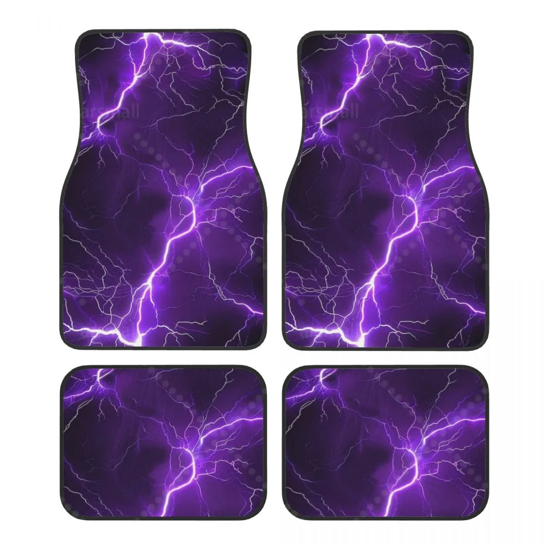 Tapis de sol voiture éclair violet, déclinaison 3 du motif d'orage