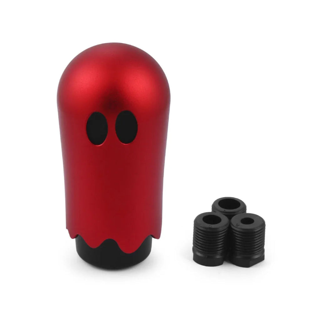 Pommeau de vitesse style fantôme de couleur rouge.