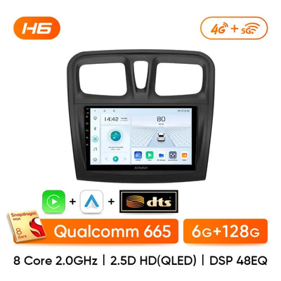 Carplay Sandero 2. Style B, modèle H6.