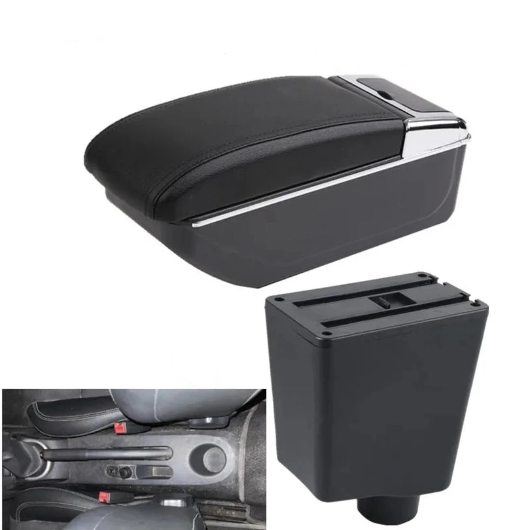 Accoudoir pour voiture Renault Clio 3, couleur noir sans port USB.