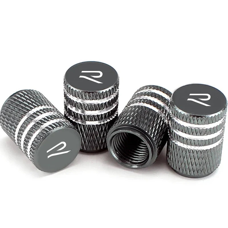 4pcs/set Car Wheel Tyre Valve Stem Auto Tire Cover For Volkswagen VW New R Emblem Arteon GOLF JETTA MK4 PASSAT Polo Accessories Pommeau de vitesse