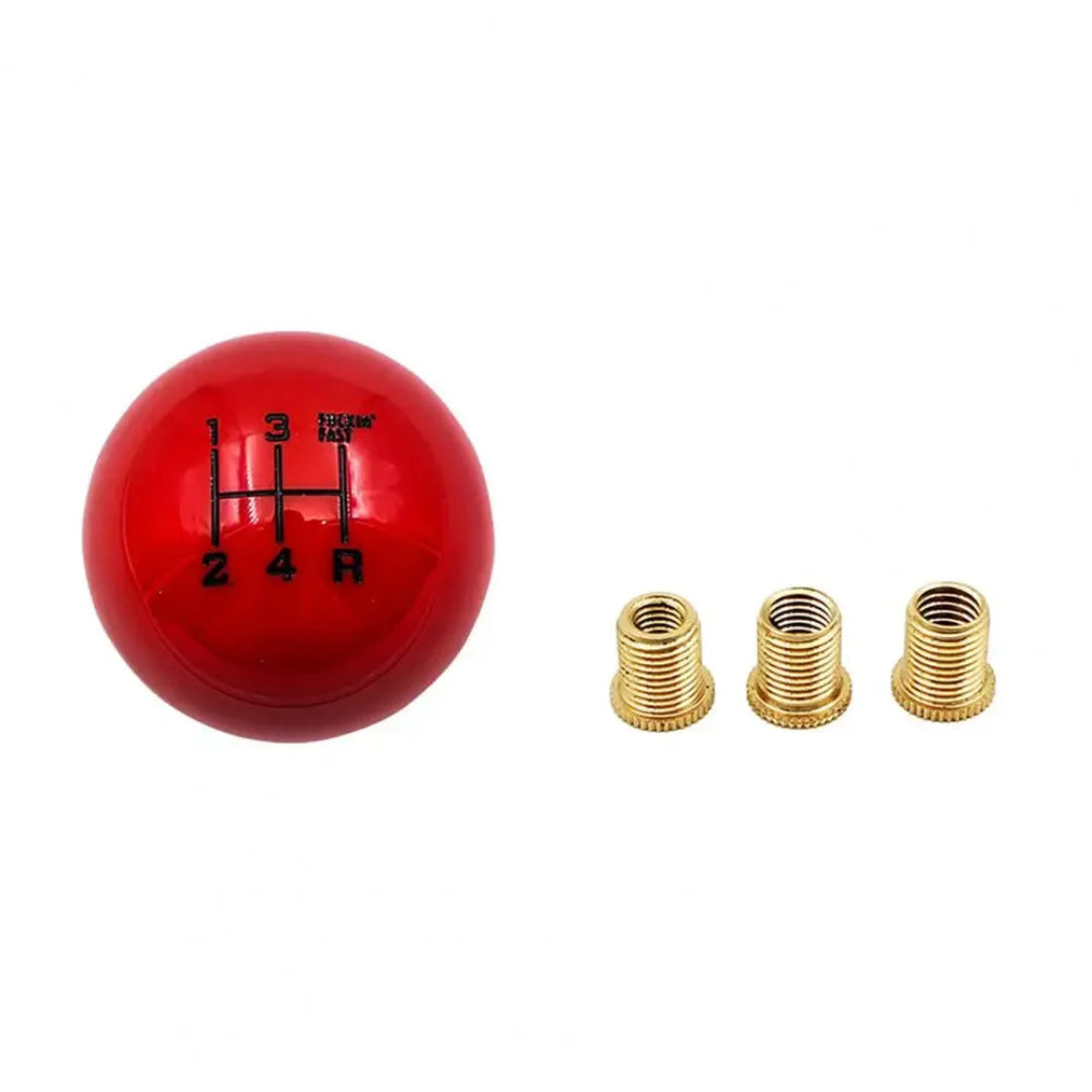 Pommeau de vitesse universel original de couleur rouge, pour boîte 5 vitesses.