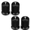 4Pcs Metal Car Wheel Tire Valve Stem Dust Cap Accessories For Tesla Model 3 Y S X 2021 Roadster Cybertruck Juguete Pommeau de vitesse
