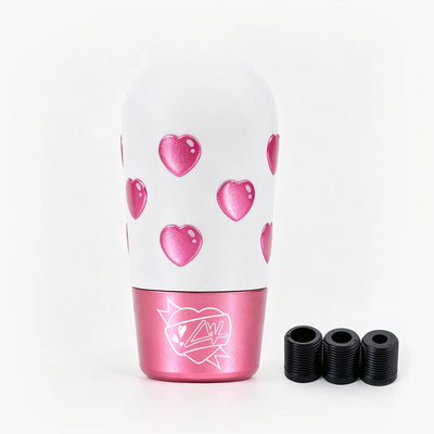 LW Valentine's Edition Peach Heart Powder Version Manual Car Gear Shift Knob Pommeau de vitesse