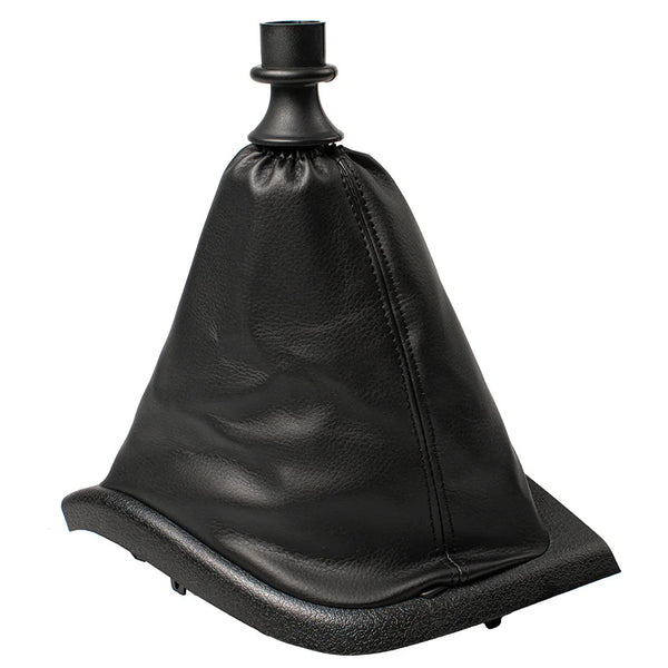 Soufflet levier de vitesse Citroën Jumper de couleur noir, avec sa base aussi de couleur noir.