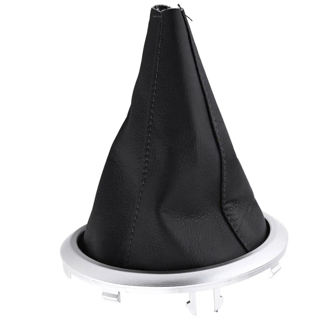 Soufflet de levier de vitesse Szuki Swift, de couleur noir avec base de couleur grise.