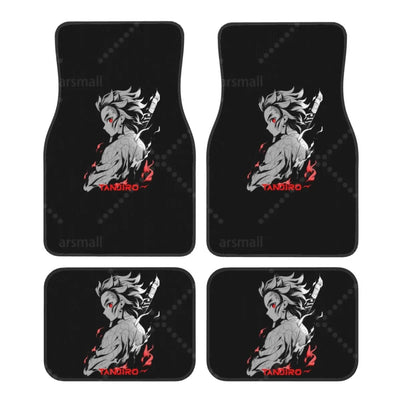 Tapis de sol voiture Demon Slayer Tanjiro design personnalisé habitacle