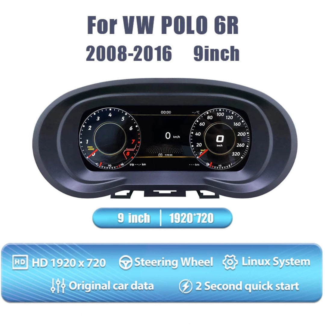 Tableau de bord digital pour Volkswagen Polo 6