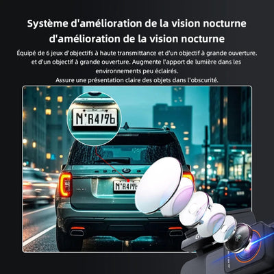 Vision nocturne amélioré avec le dashcam CX 320.