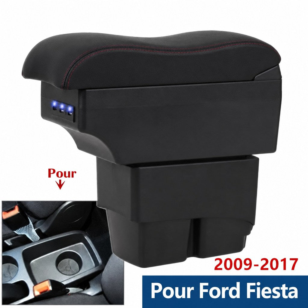 Accoudoir Ford Fiesta avec repose-bras rembourré et rangement