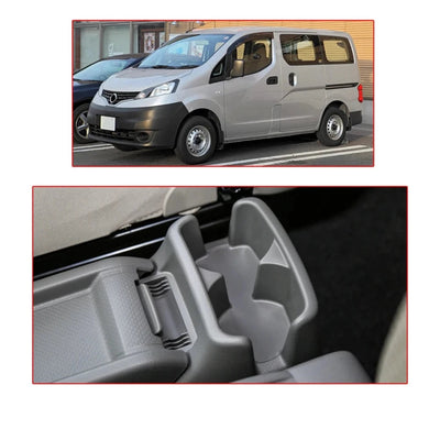 Accoudoir Nissan Evalia : le véhicule concerné et l'emplacement de la console centrale d'origine avant montage