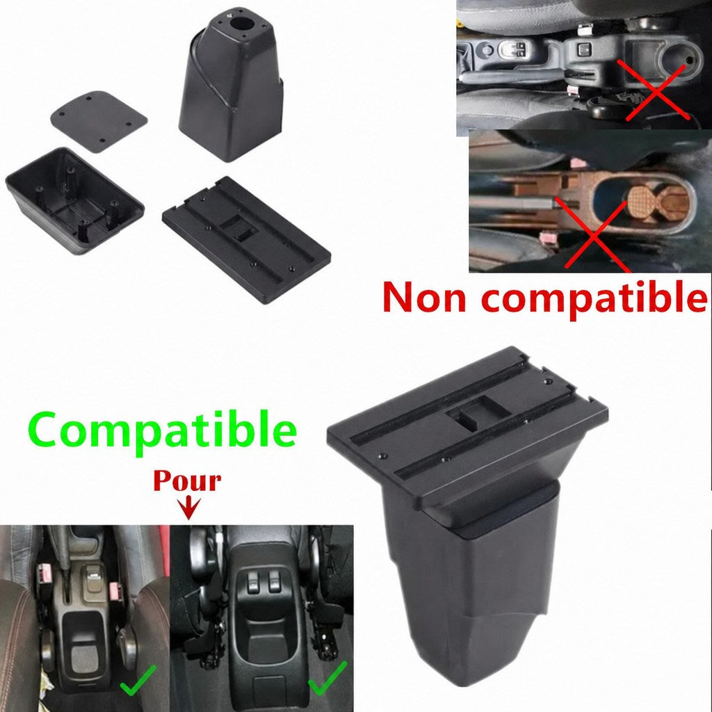 Pièces de montage de l'accoudoir Peugeot 206 et console compatible