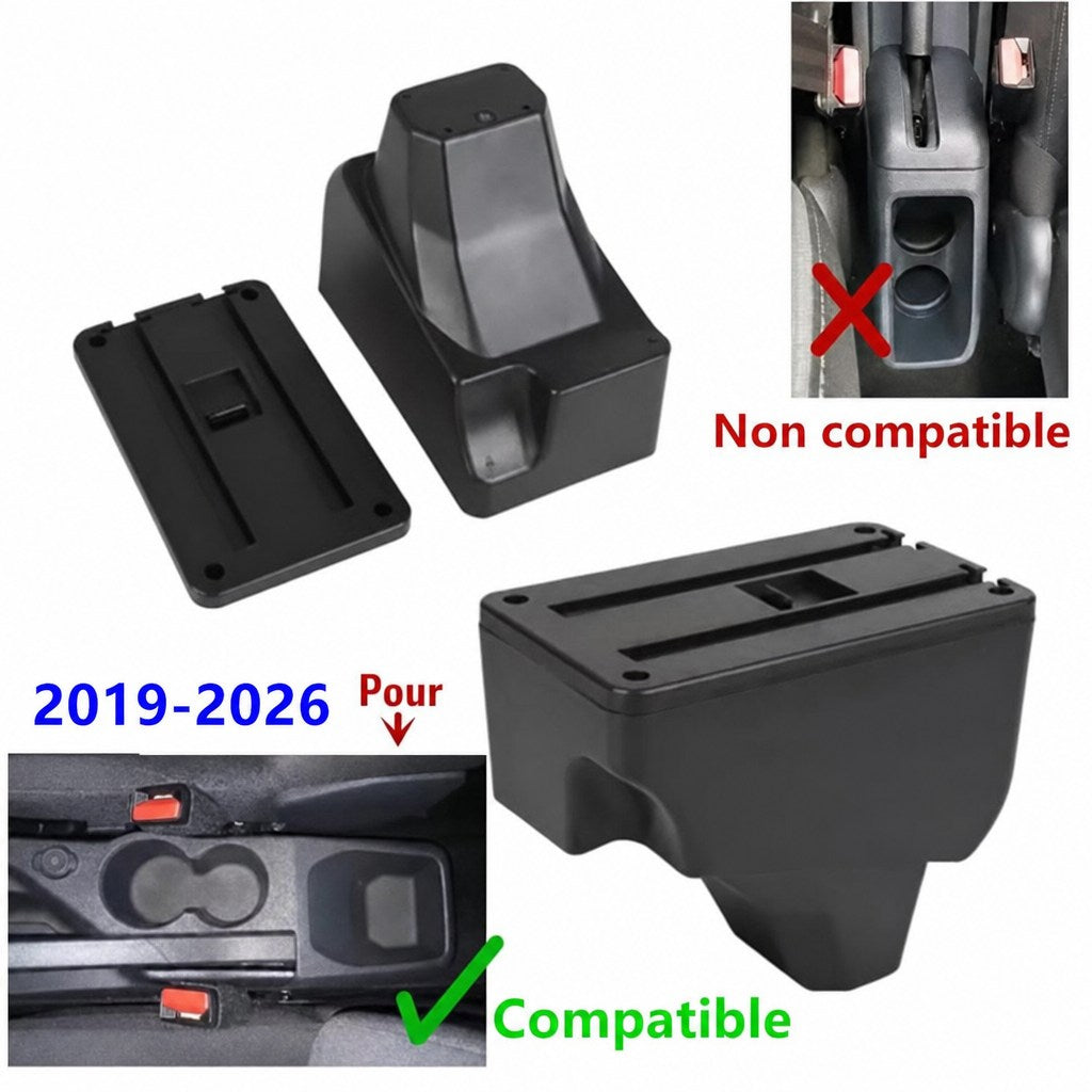 Pièces de montage de l'accoudoir Peugeot 208 et console compatible