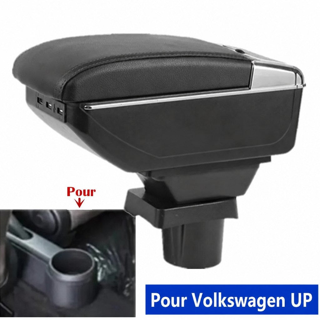 Accoudoir VW Up, Skoda Citigo et Seat Mii avec repose-bras rembourré et rangement