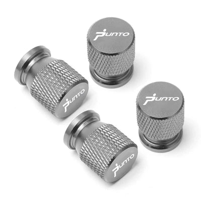 Bouchon de valve Fiat Punto titane, jeu de 4 pièces