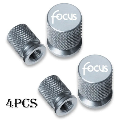 Bouchon de valve Ford Focus titane, finition aluminium clair
