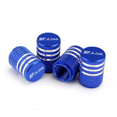 Bouchon de valve Ford ST-Line bleu pour Fiesta, Focus et Puma