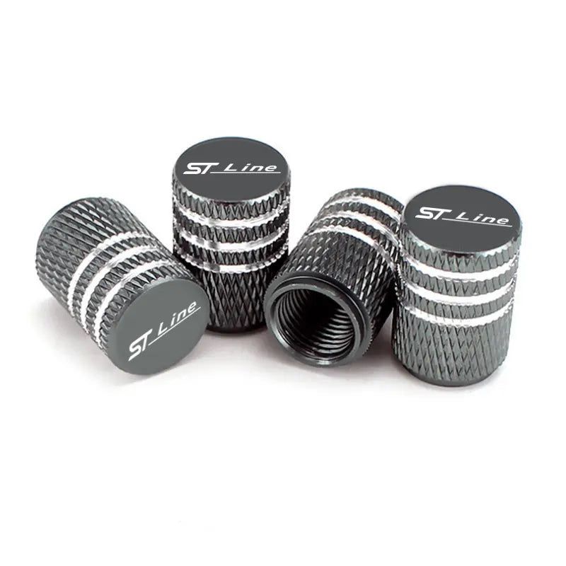 Bouchon de valve Ford ST-Line gris anthracite, lot de 4