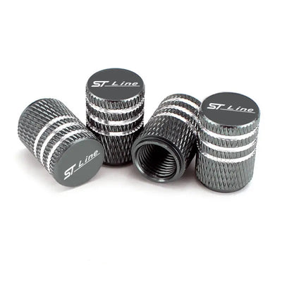 Bouchon de valve Ford ST-Line gris anthracite, lot de 4
