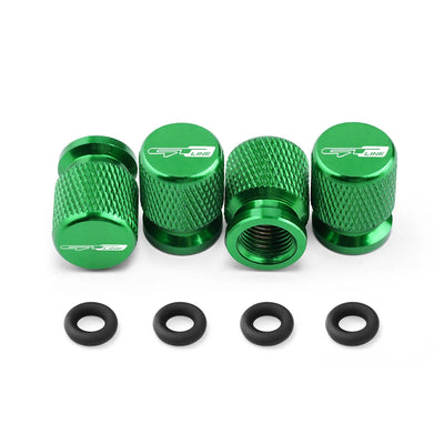 Bouchon de valve Kia GT Line vert en aluminium anodisé moleté