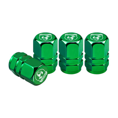 Bouchon de valve Abarth vert, accessoire pneu voiture Fiat.