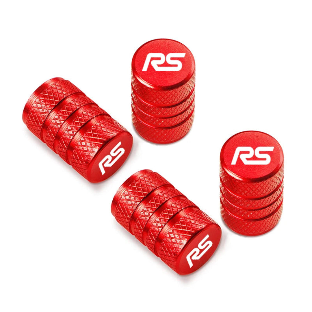 Bouchon de valve Ford RS rouge sport avec logo Ford RS pour valve.