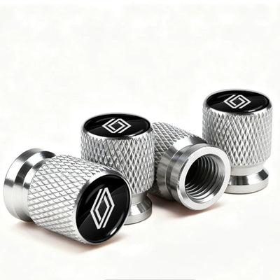 bouchon de valve Renault gris pour personnalisation jantes voiture