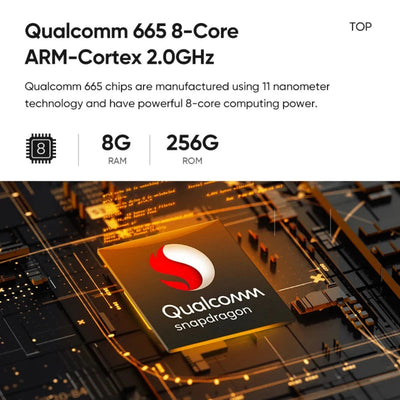Processeur Qualcomm 665 8 cœurs 2 GHz de l'autoradio Peugeot 208, avec 8 Go de RAM et 256 Go de stockage