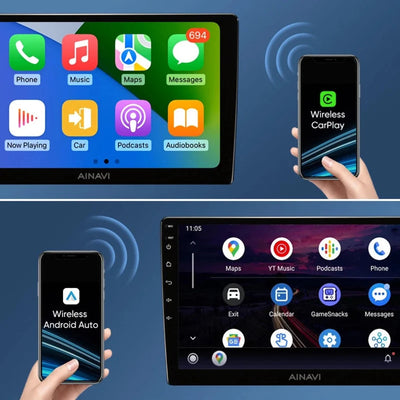Autoradio BMW Série 1 compatible Apple CarPlay et Android Auto sans fil depuis un smartphone