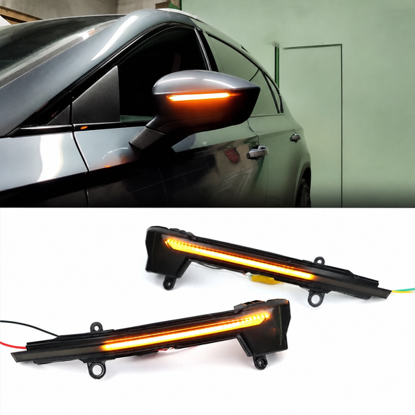 Clignotant dynamique séquentiel à lentille fumée pour rétroviseur Seat Ateca et Cupra Ateca