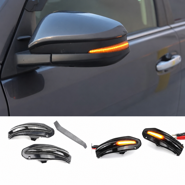 Clignotant dynamique séquentiel à lentille fumée pour rétroviseur Toyota RAV4