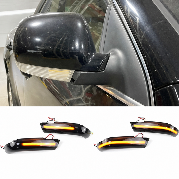 Clignotant dynamique séquentiel à lentille fumée pour rétroviseur VW Touareg avant restylage