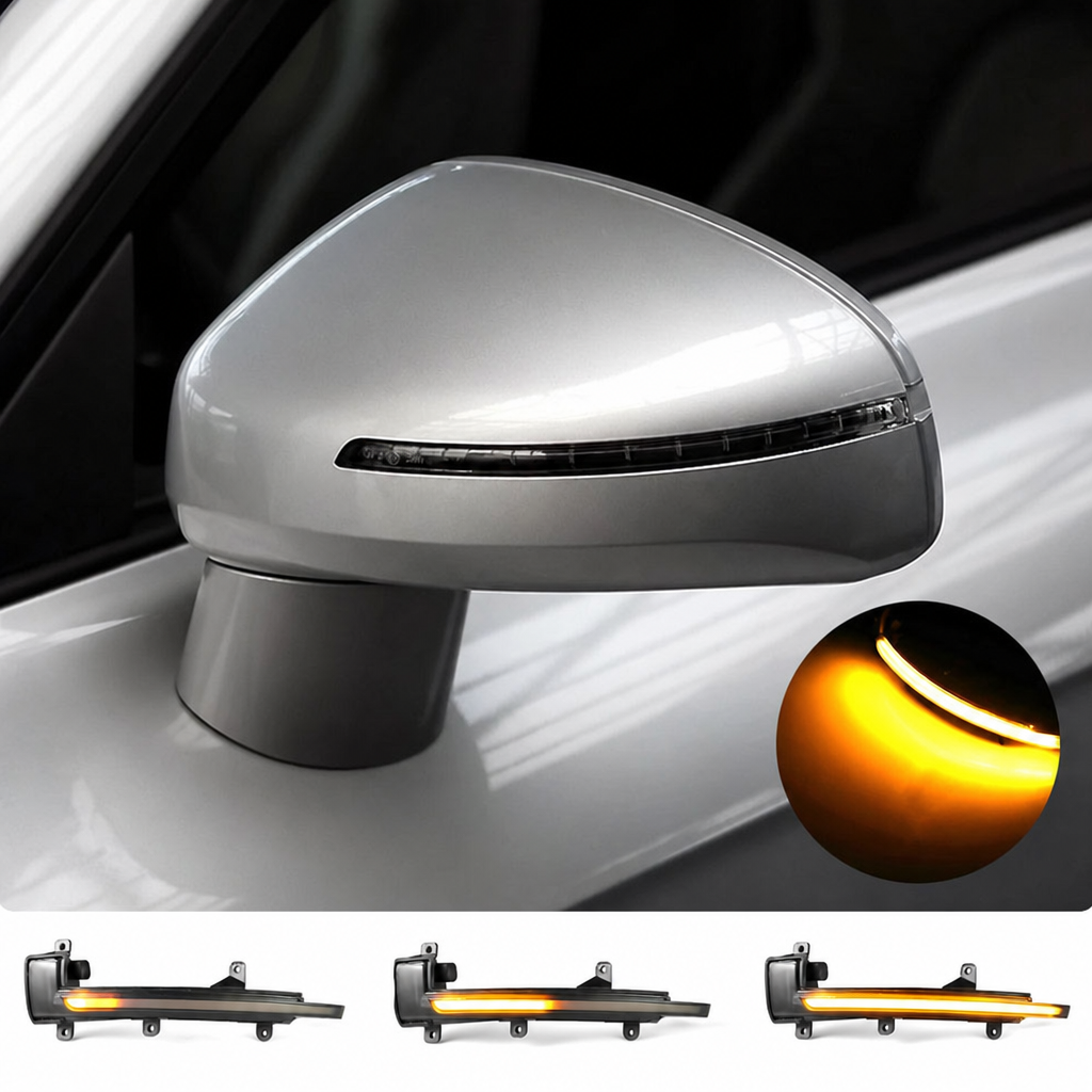 Clignotant dynamique séquentiel à lentille fumée pour rétroviseur Audi TT