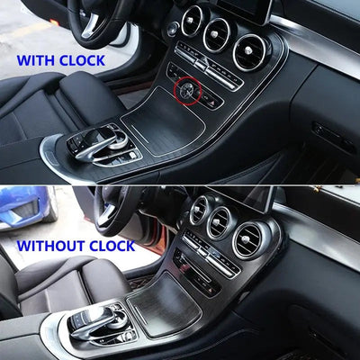 Consoles Mercedes Classe C W205 avec et sans horloge analogique, pour choisir la bonne version