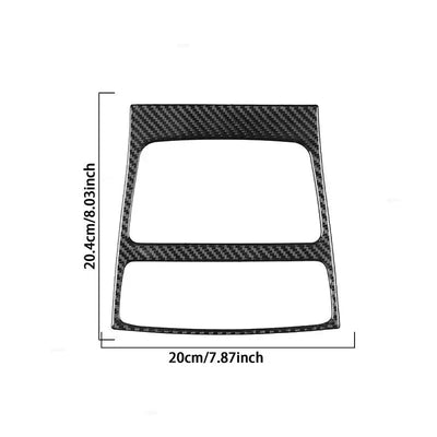 Dimensions du contour d'aération arrière carbone Audi A6 C7 : 20 x 20,4 cm