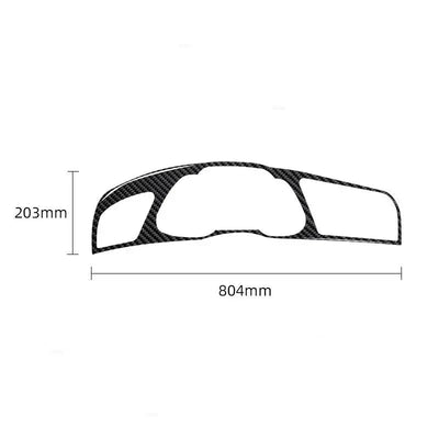 Dimensions du contour compteur carbone Audi A4 B8 : 804 x 203 mm