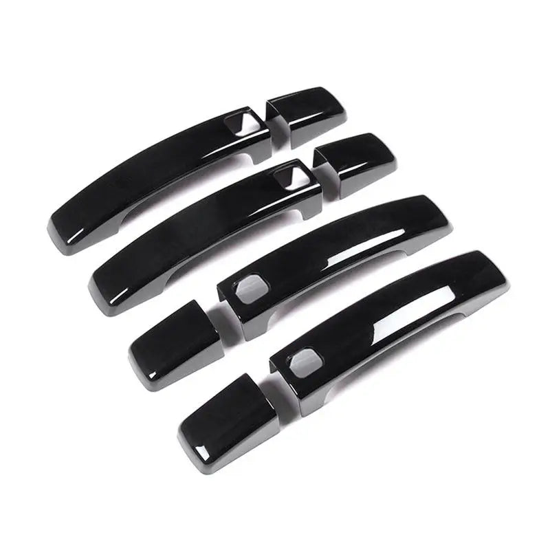Coques noir brillant pour poignées de porte Land Rover Discovery 4 et Freelander 2