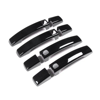 Coques noir brillant pour poignées de porte Land Rover Discovery 4 et Freelander 2