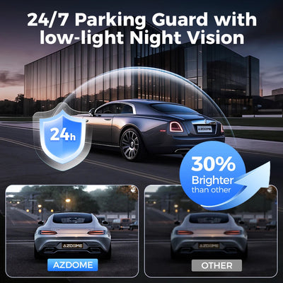 Surveillance en stationnement 24 h de la dashcam M660 et comparatif de vision nocturne