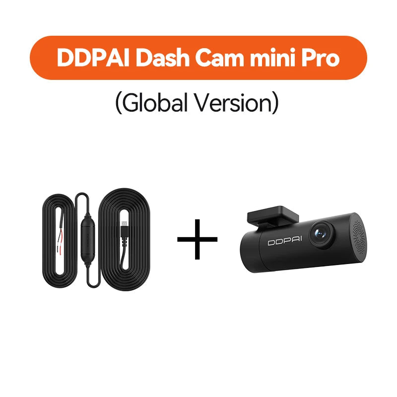 Pack dashcam DDPAI MINI Pro avec son kit de câblage permanent
